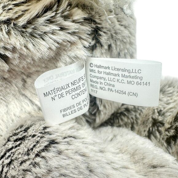 Hallmark MATTHEW Gray Bunny Plush 16" Soft Easter Decor Toy Floral Bow NWT - Picture 9 of 10